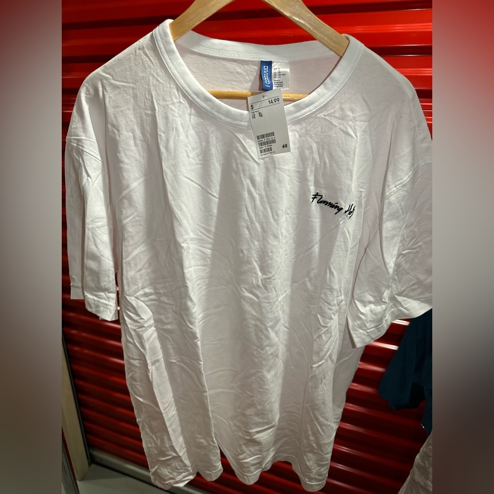 H&M Flamin Hot White Tee